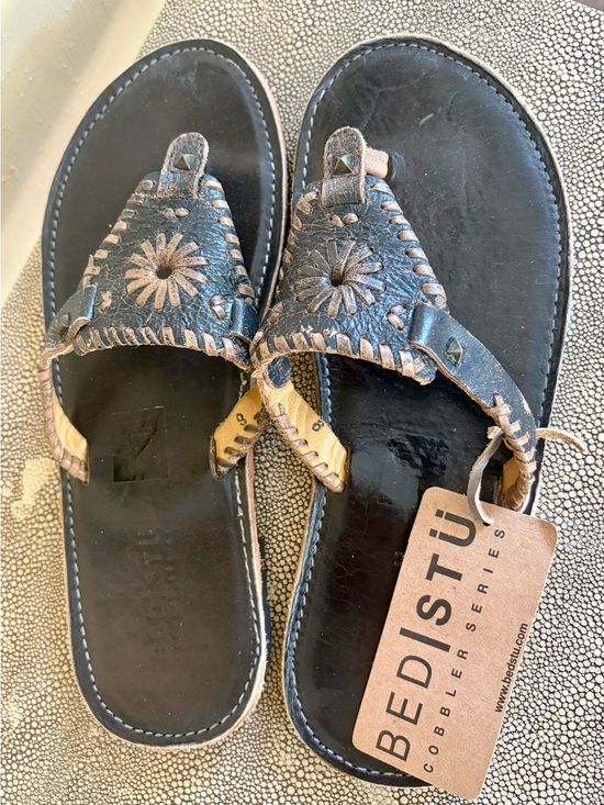 Bed Stu Shoes - Bed Stu Cobbler Series Adobe Women’s Leather Sandals